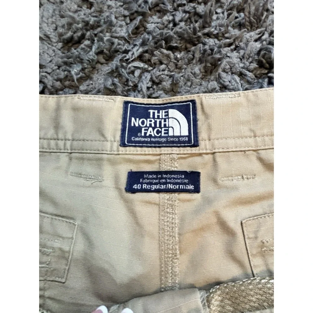 The North Face Cargo Shorts Khaki Tan Hiking Utility Mens 40 Regular (39x11